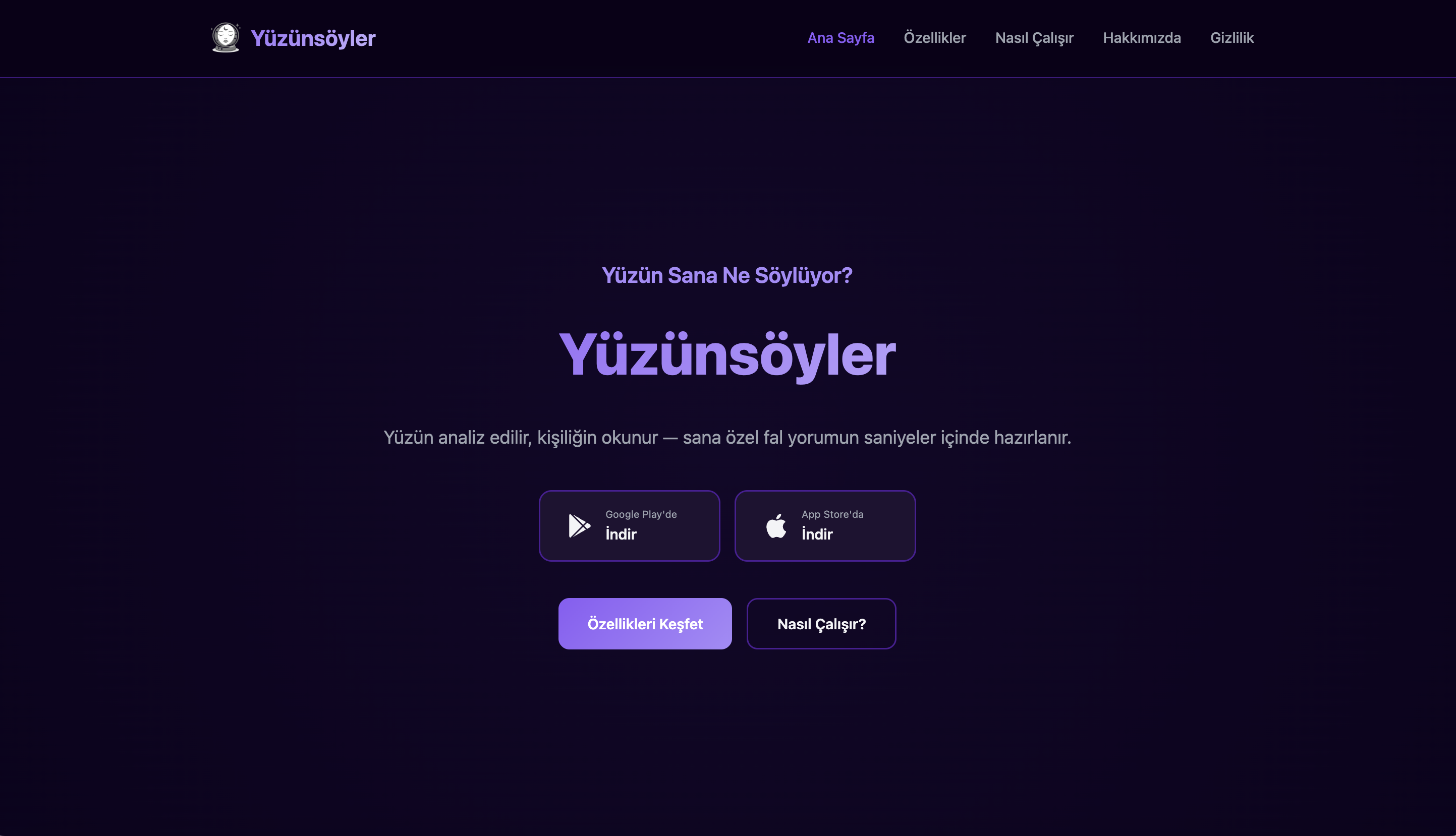 Yapay Zeka Destekli Yüz Analizi ile Kişisel Fal Uygulaması